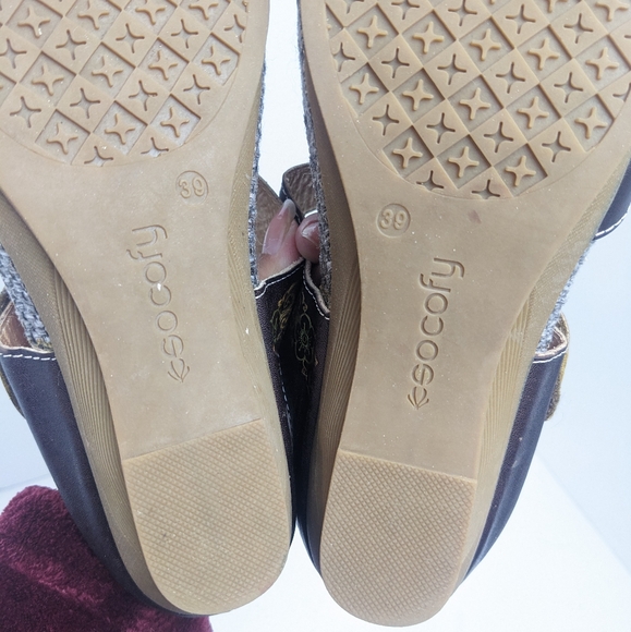 Socofy leather floral sandals - Picture 14 of 16